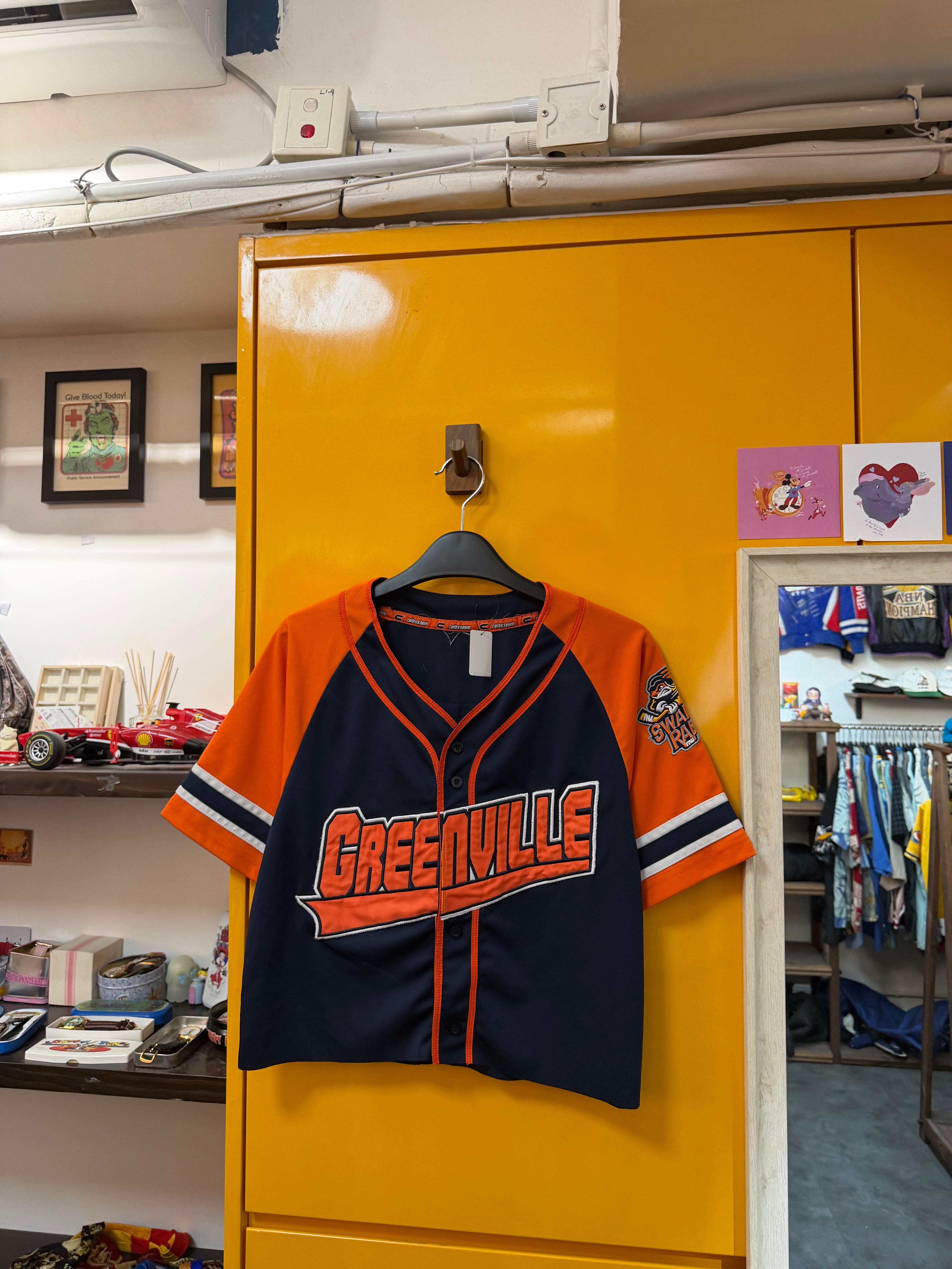 Cropped BASEBALL SHIRT - S-M