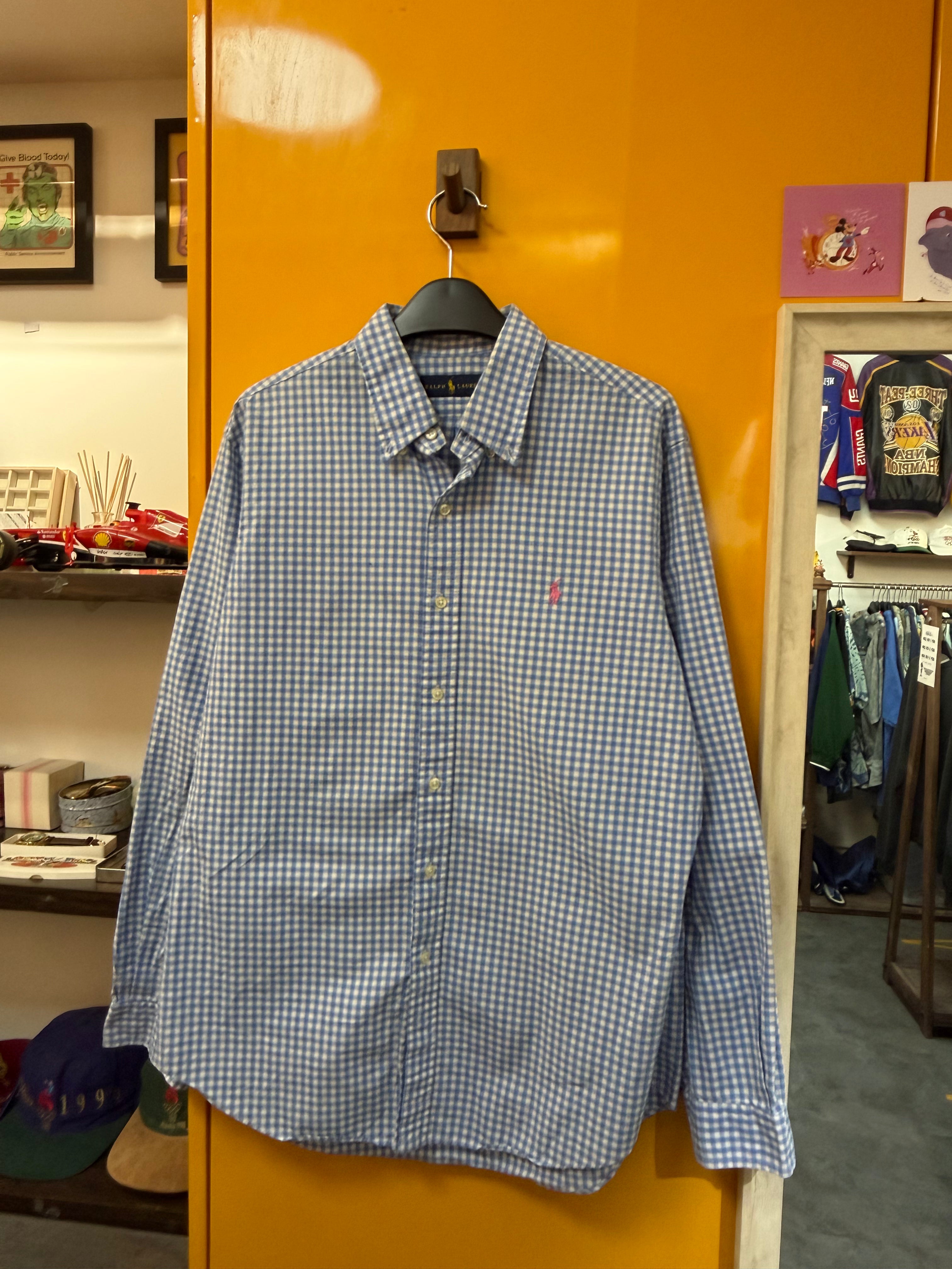 RALPH LAUREN LONG SLEEVE SHIRT - L