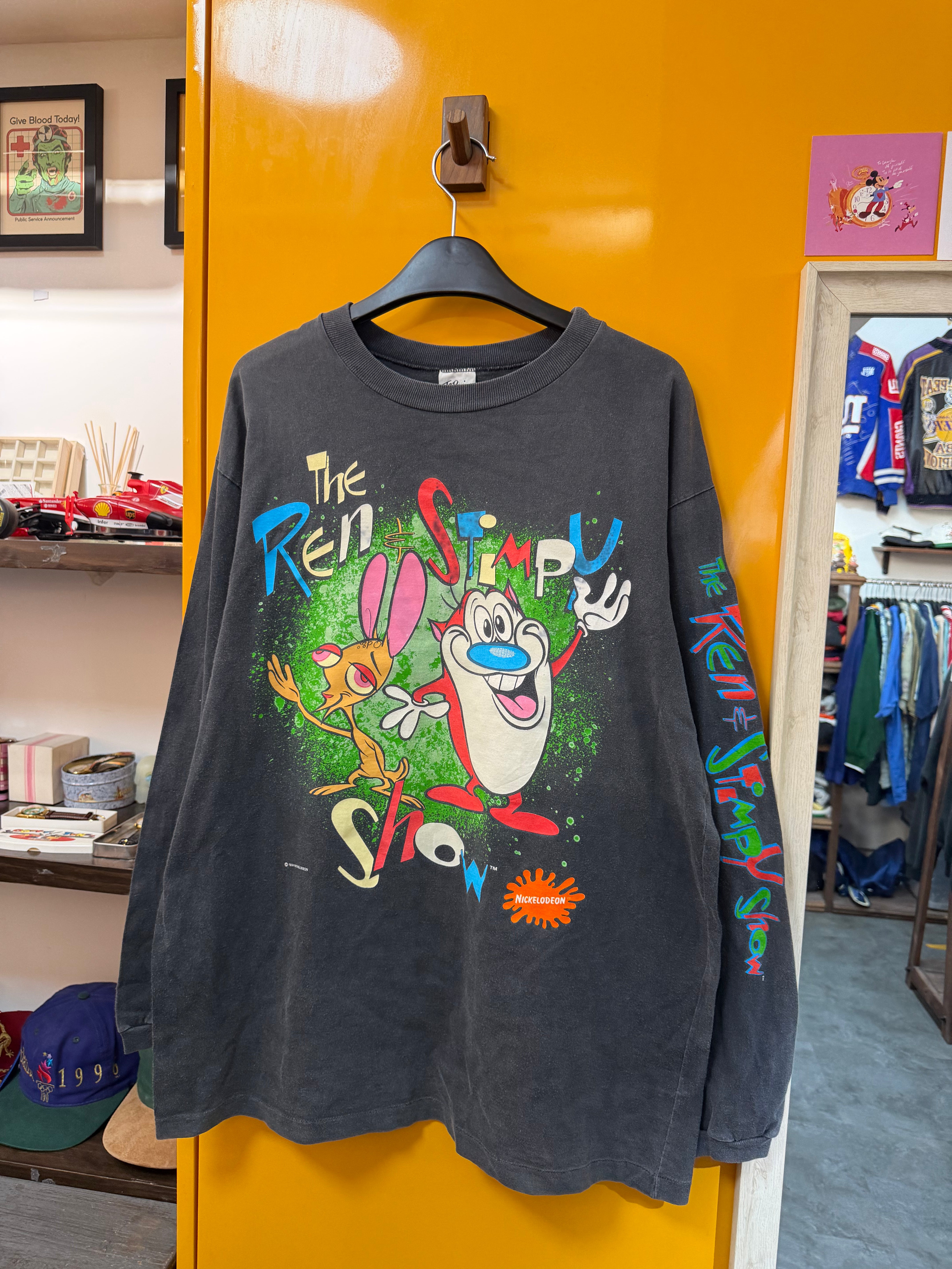 THE REN & STIMPY SHOW LONG SLEEVE TEE - L-XL