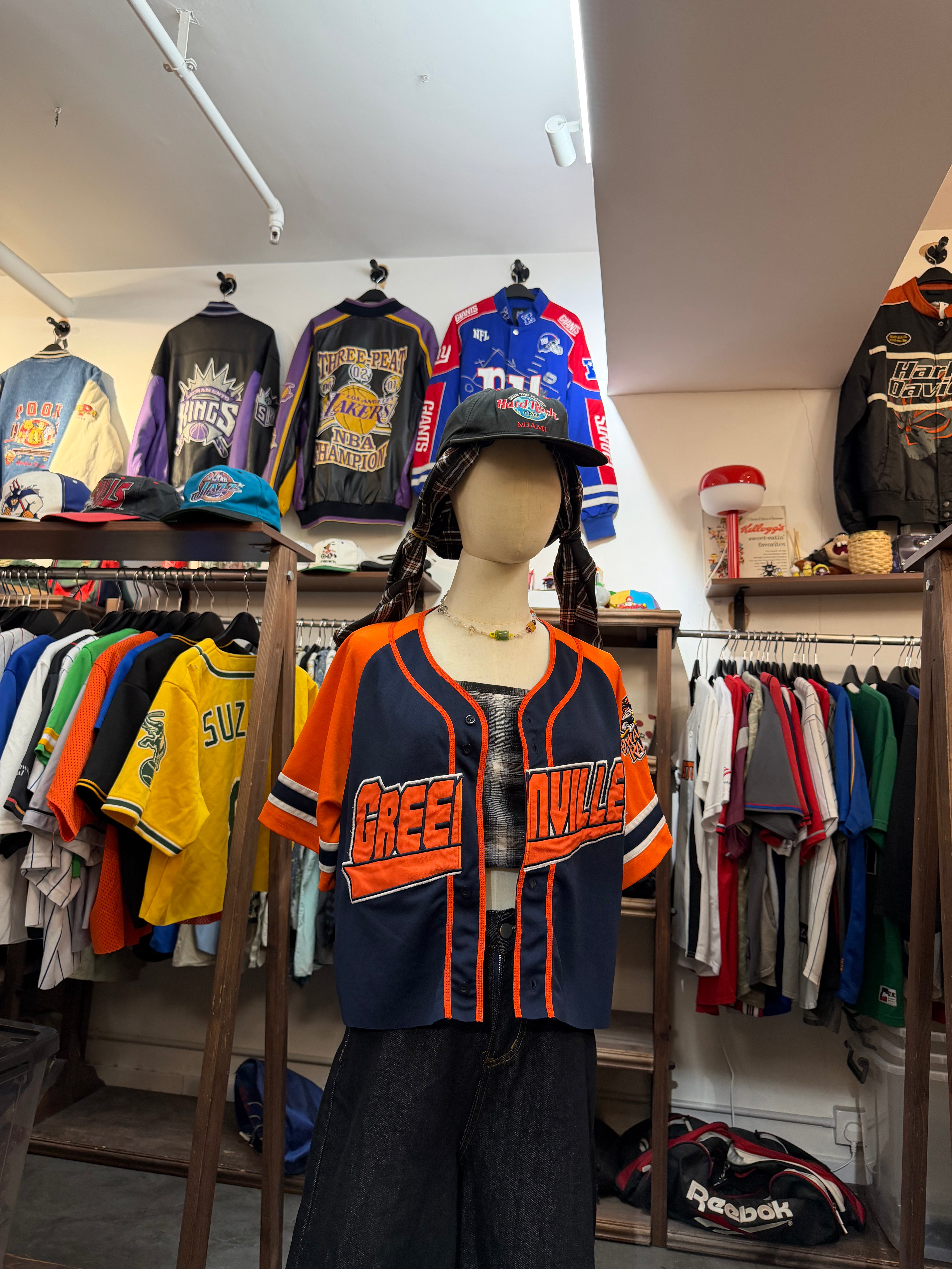 Cropped BASEBALL SHIRT - S-M