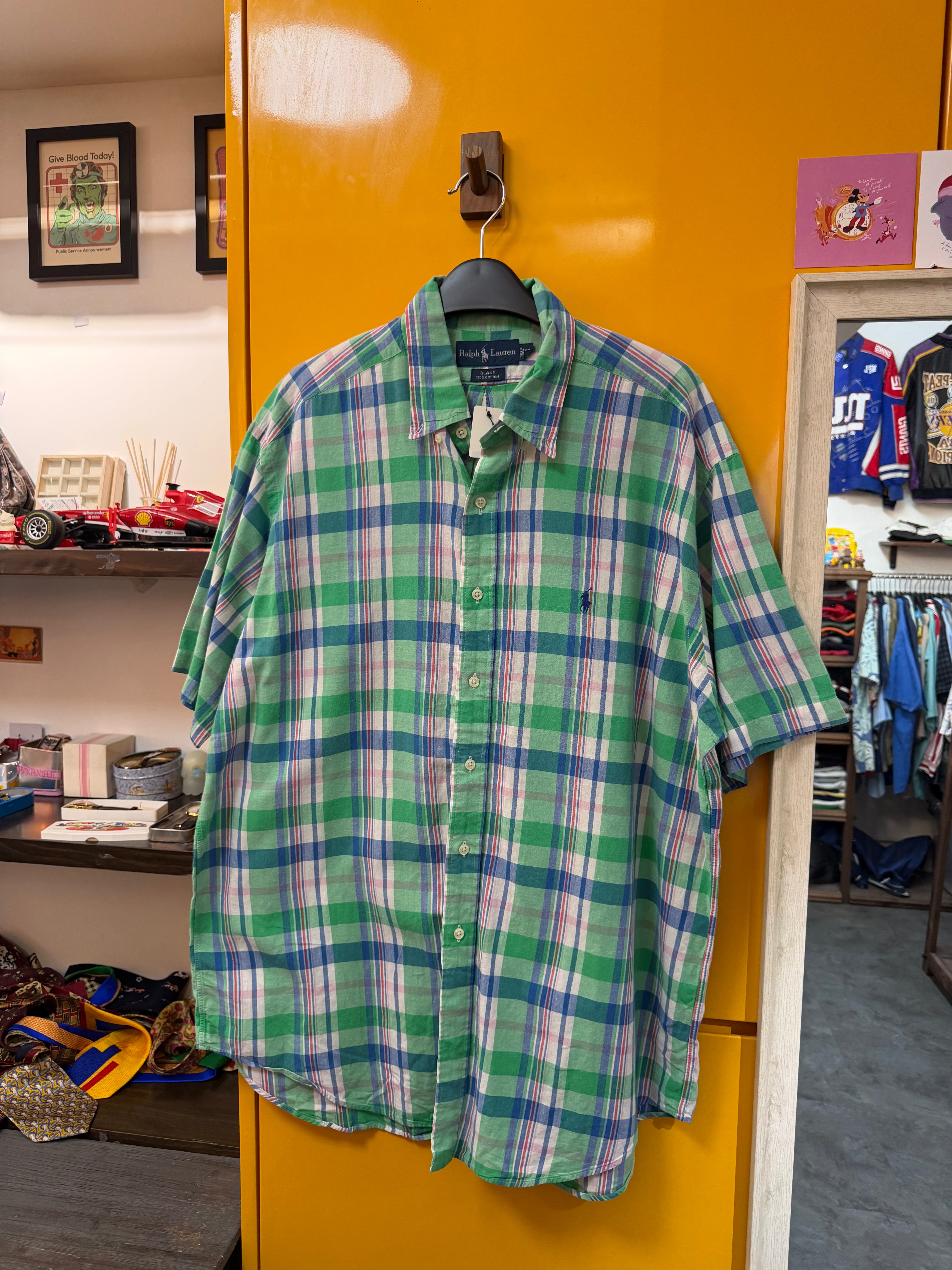RALPH LAUREN SHORT SLEEVE SHIRT - 2XL