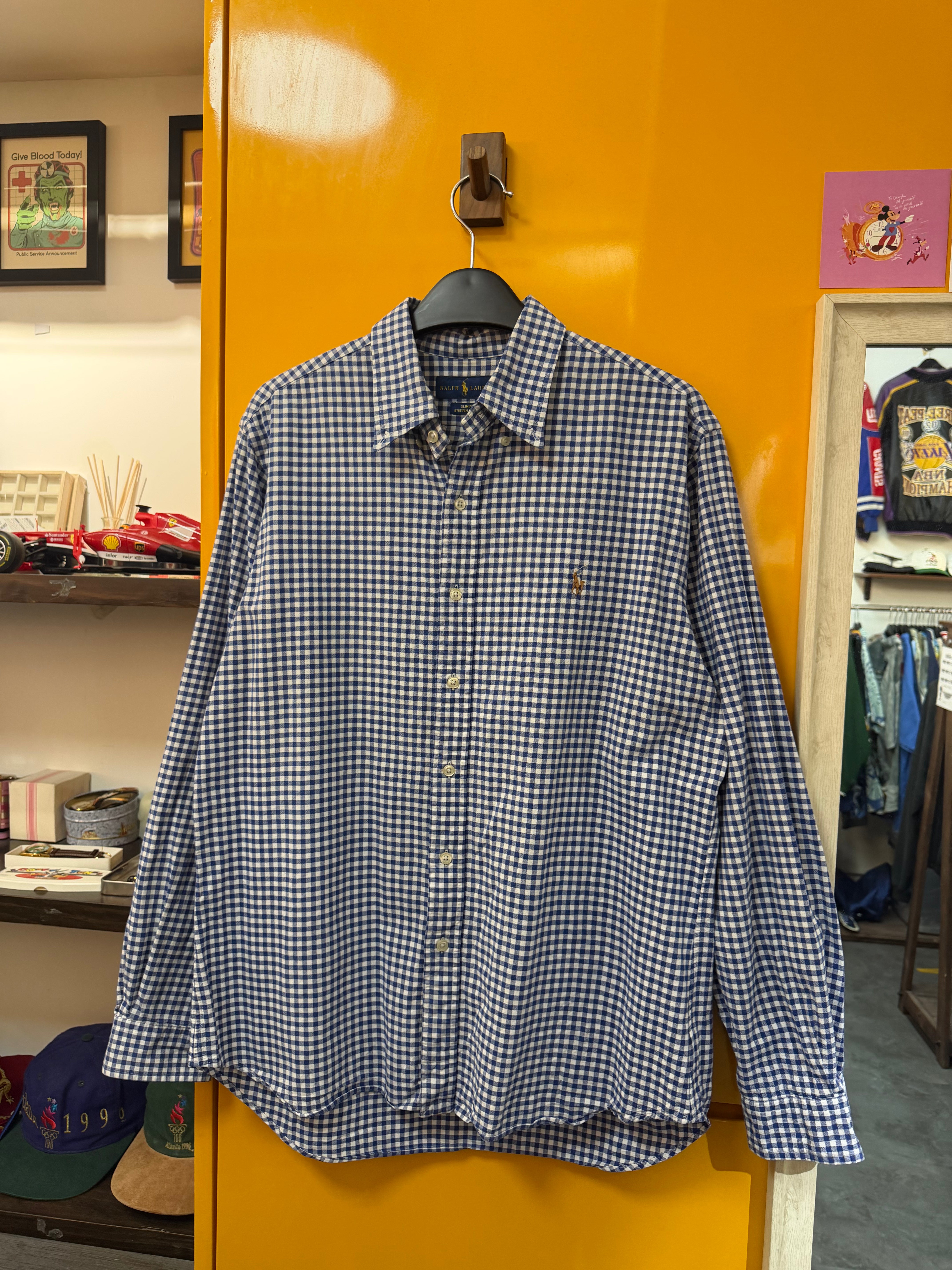 RALPH LAUREN LONG SLEEVE SHIRT - L